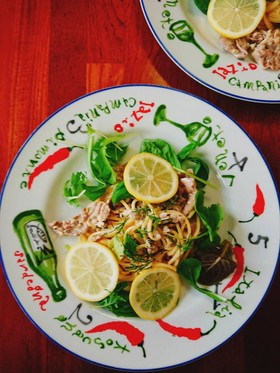 レモンクリームのパスタ