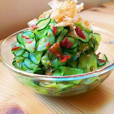 ✳️梅おかか胡瓜の中華風酢物✳️夏の定番の写真