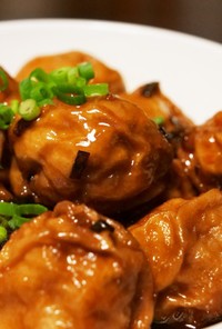 上海の味♡揚げ麩の肉詰め(油面筋塞肉)
