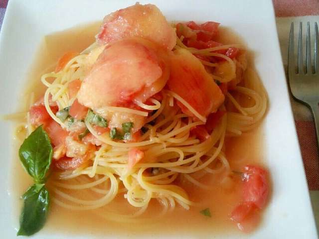桃の冷製パスタ By 高橋らくじ クックパッド 簡単おいしいみんなのレシピが323万品