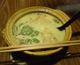 翡翠すいとん 白味噌仕立て