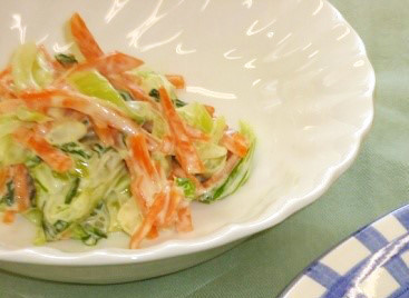 青梗菜のサラダ（腎臓病食）の画像