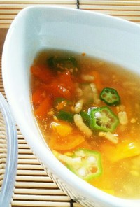 犬ご飯　夏野菜のとろりんスープ