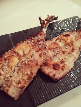 グリルで…鰯のマスタードパン粉焼き