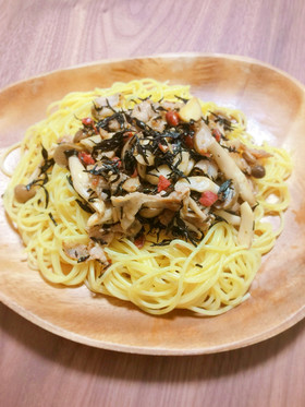 梅の実ひじきの和風パスタ