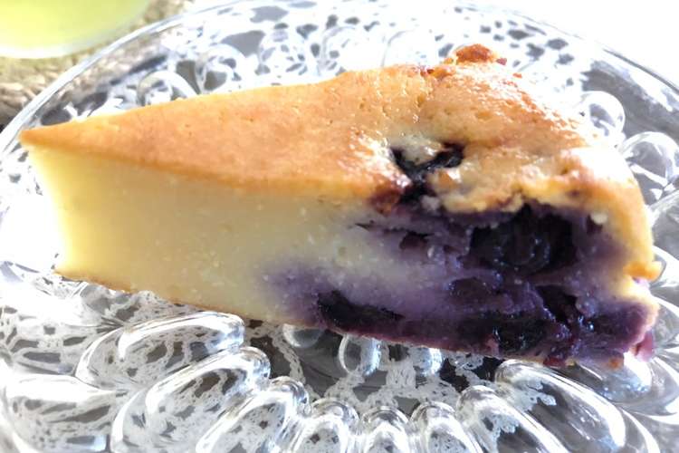 ブルーベリーとおからの偽チーズケーキ レシピ 作り方 By たそがれとら子 クックパッド