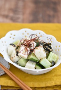 きゅうりと長芋の韓国風サラダ【作り置き】