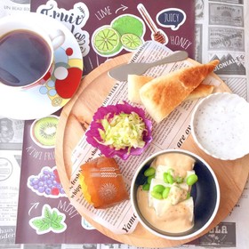 低糖質なパン朝食 ワンプレート