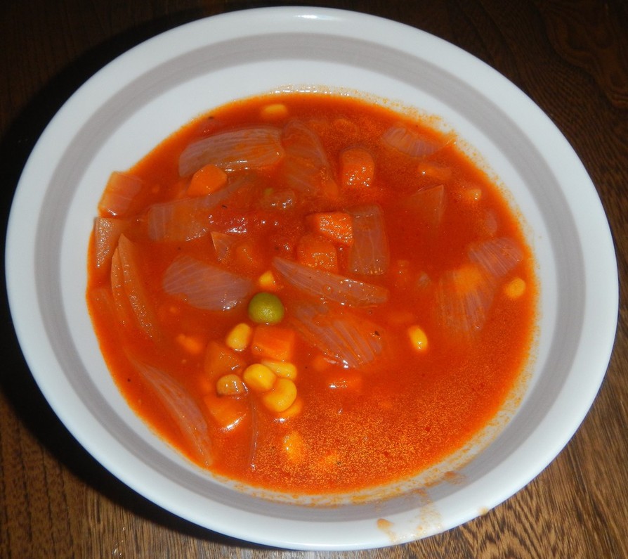 ミックスベジタブルのトマトスープ
