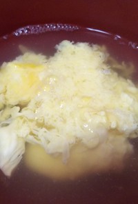 簡単和風・茹でジャガイモと卵スープ