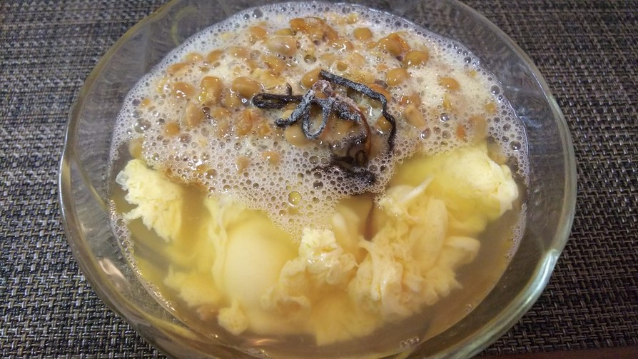 簡単美味・卵と納豆のスープの画像