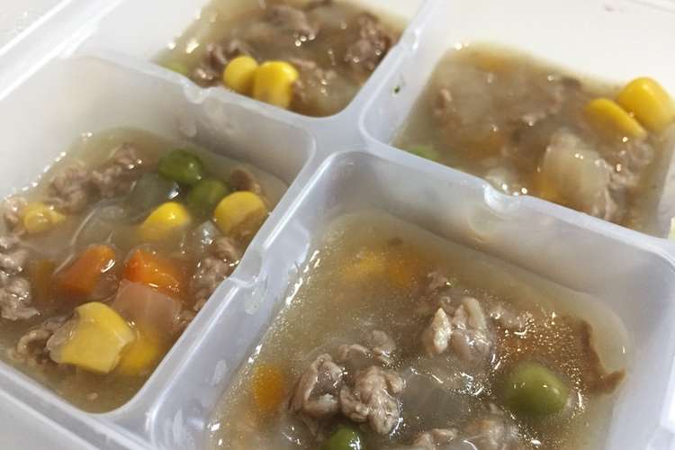 離乳食後期 冷凍可 肉じゃが風煮込み レシピ 作り方 By 料理ニガテ系女子 クックパッド 簡単おいしいみんなのレシピが376万品