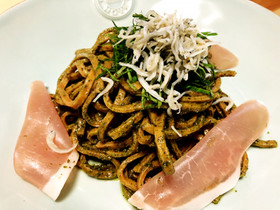 大葉(青しそ)ジェノベーゼ風ベースパスタ
