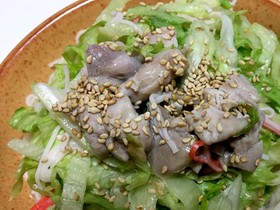 さっぱりレモン塩 鶏モモのサラダそうめん
