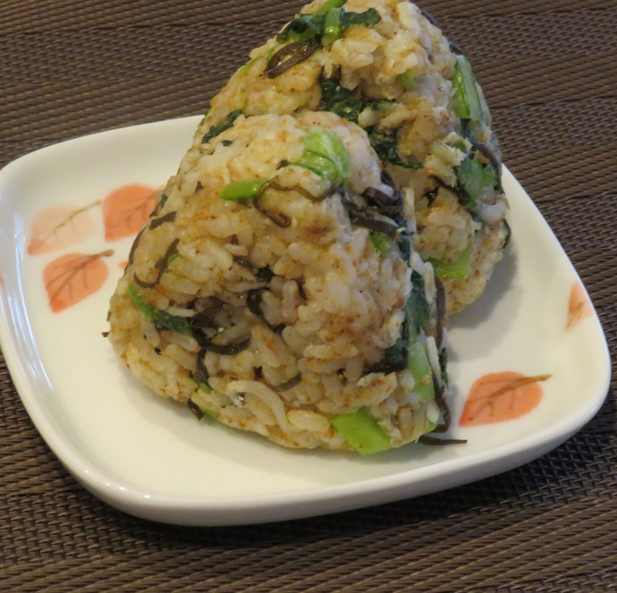 小松菜の菜飯&炒飯の画像
