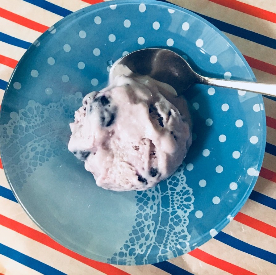 豆乳&ブルーベリーのフローズンヨーグルトの画像