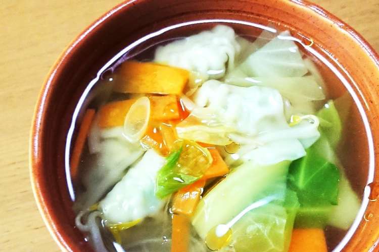野菜たっぷり餃子スープ レシピ 作り方 By キッチンｊ クックパッド 簡単おいしいみんなのレシピが356万品