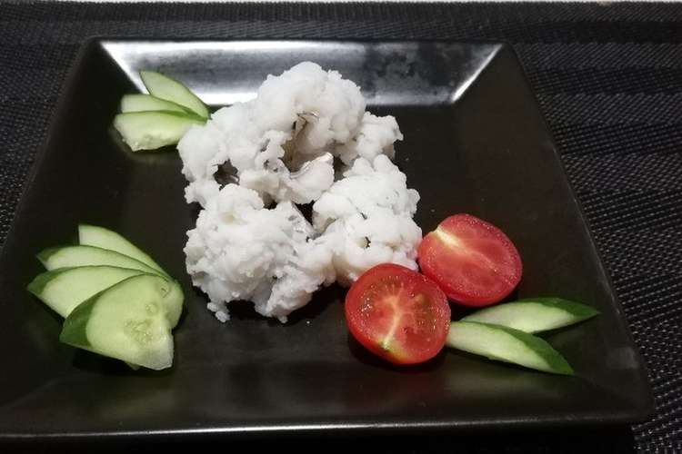 鱧の湯引き 梅肉と生姜ポン酢であっさり レシピ 作り方 By かっちゃん杉 クックパッド 簡単おいしいみんなのレシピが354万品