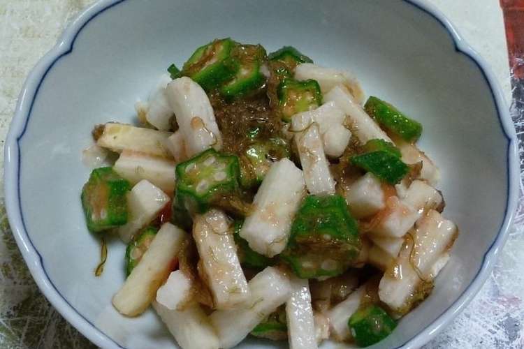 納豆昆布入りオクラと長芋の生タラコ和え レシピ 作り方 By Dr仁平 クックパッド 簡単おいしいみんなのレシピが352万品