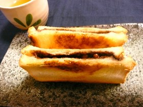 納豆deチョコクリーム風☆ホットサンド