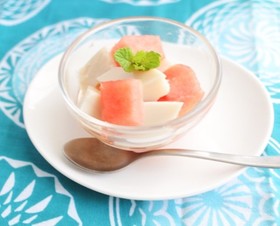 簡単杏仁豆腐