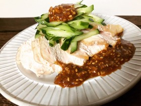 棒棒鶏のタレ材料4つ簡単美味しい^ ^