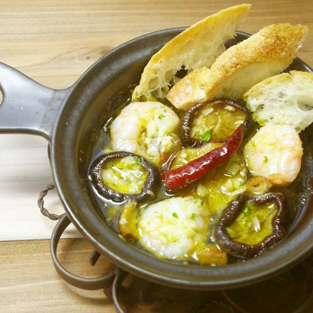 どんこdeアヒージョ 塩麹風味 レシピ 作り方 By 大分県椎茸振興協議会 クックパッド 簡単おいしいみんなのレシピが353万品