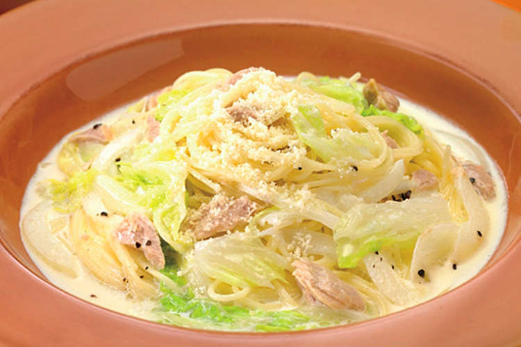 シーチキンと白菜のクリームスープスパ レシピ 作り方 By はごろもフーズ クックパッド 簡単おいしいみんなのレシピが376万品