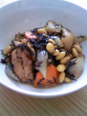 とりさんとお豆さんのこっくり煮