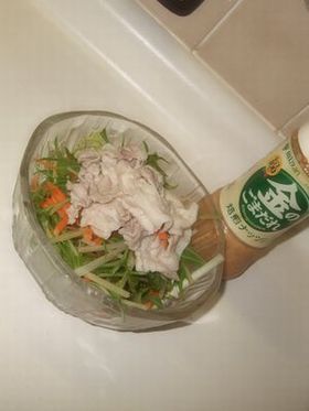 金のごまだれ☆冷しゃぶサラダ