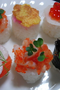 ひな祭りの飾り寿司（蕪桜ｻｰﾓﾝ寿司）⑤