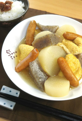 お家の調味料で*昆布の出汁が優しいおでん