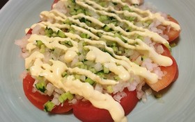 トマトと玉ねぎの簡単さっぱりサラダ