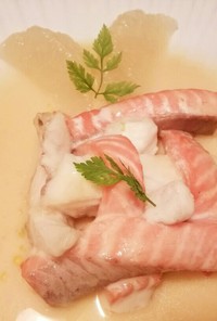 グレープフルーツソース&紅白魚ソテー
