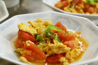 とろとろふんわり☆卵とトマトの中華風炒めの写真