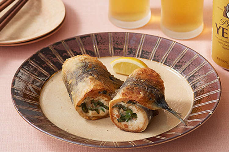 さんまと梅肉のしそ巻き焼き レシピ 作り方 By ヱビス クックパッド 簡単おいしいみんなのレシピが353万品