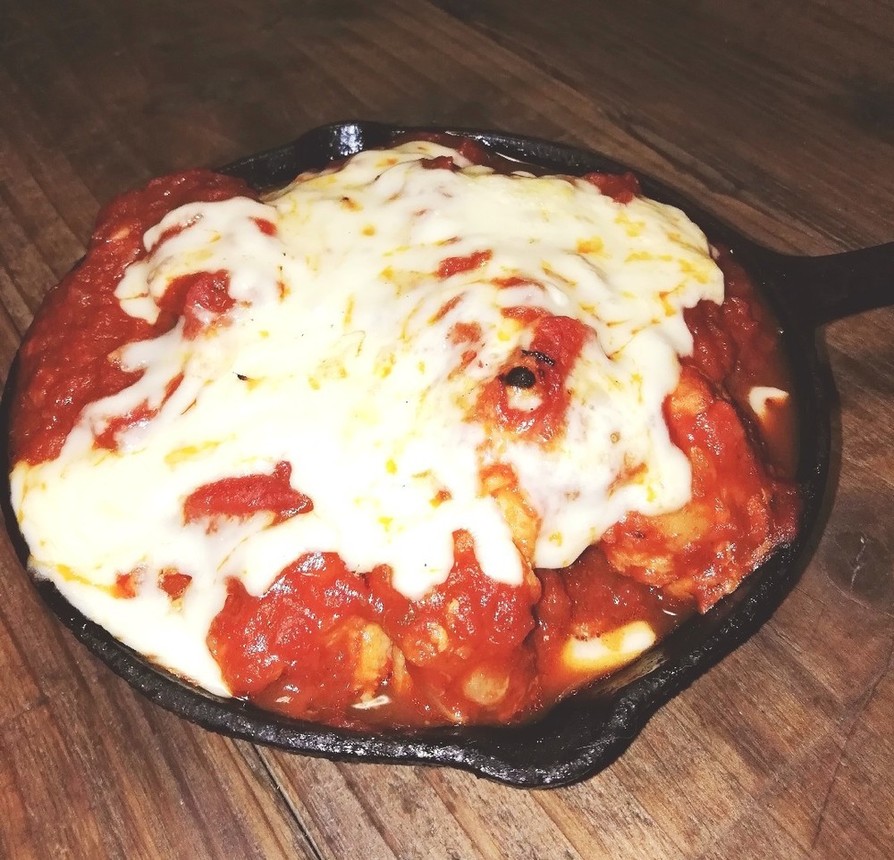 手羽元トマト煮込みチーズ焼きの画像