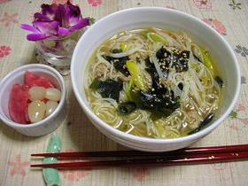 超簡単温そうめん