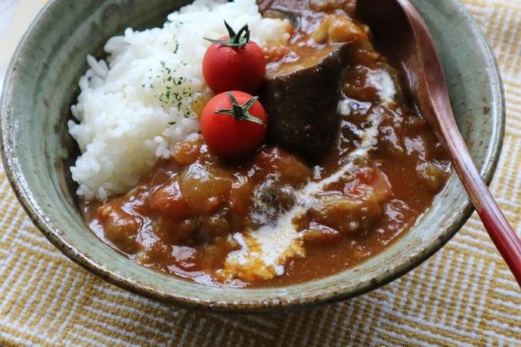 ナスとトマトの無水カレー 夏野菜消費に レシピ 作り方 By なほっちmama クックパッド