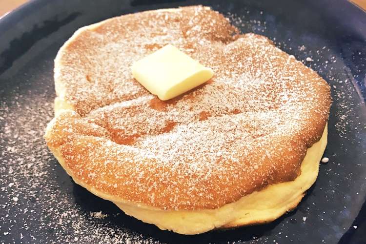 卵1個でふわふわパンケーキ レシピ 作り方 By ノートブック クックパッド