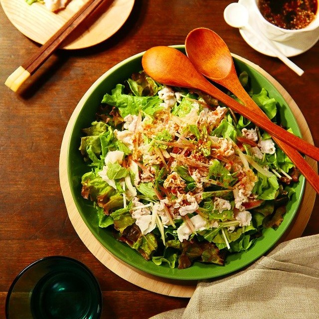 花椒ポン酢タレで さっぱり豚しゃぶサラダ レシピ 作り方 By Nob クックパッド 簡単おいしいみんなのレシピが353万品