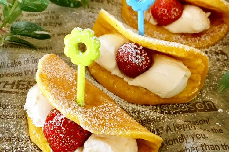 ミニサイズなクリチ 苺のオムレット レシピ 作り方 By あっつぁん クックパッド 簡単おいしいみんなのレシピが350万品