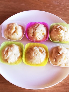 バナナ蒸しパン 《離乳食やおやつに》