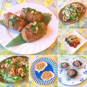 夏の肉おかず さっぱりおかず 低糖質晩酌