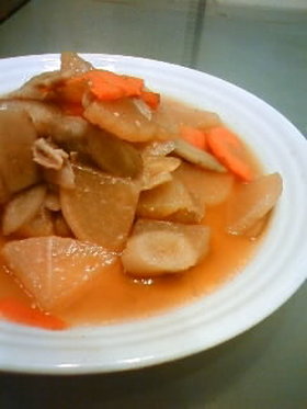 韓国風根菜の炒め煮