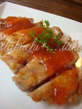 ピリッと辛いあんかけチキン