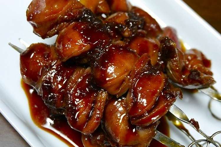 簡単 砂肝の焼鳥 タレ レシピ 作り方 By だんどり亭 クックパッド 簡単おいしいみんなのレシピが356万品