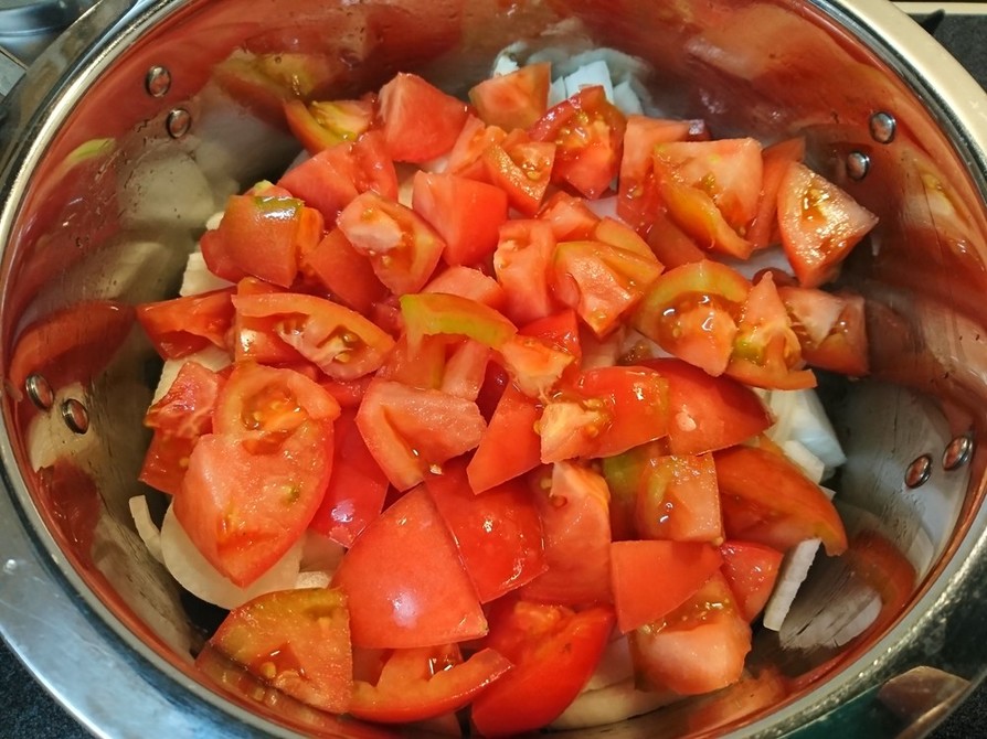 トマトと大根たっぷり無水カレーの画像