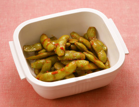 枝豆のピリ辛あえ【レンジで2分30秒】