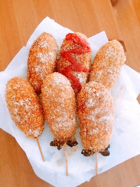 お家で簡単!韓国 チーズホットドッグ